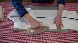 Only 3 minutes!  How to iron and fold a shirt.  Japanese "Origami" ironing.