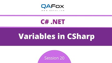 Variables in CSharp (C#.Net - Session 20)