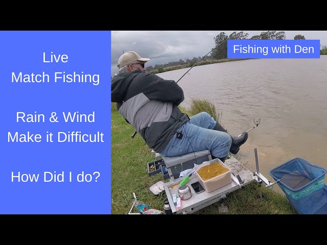 Live Match Fishing - Rain & Wind Make Conditions Difficult 