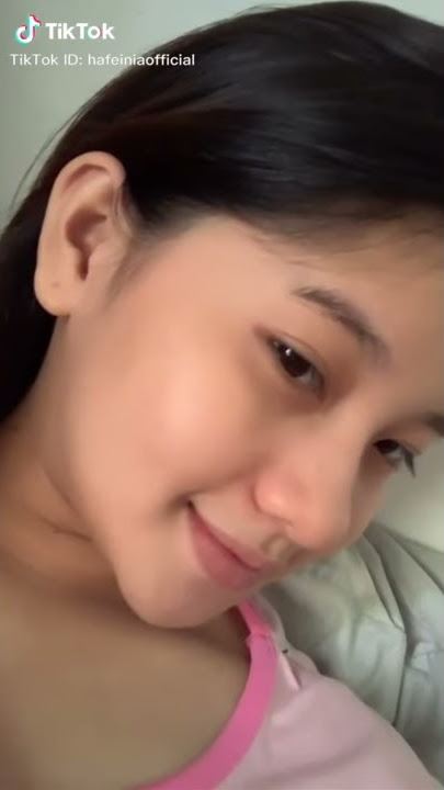 hafeinia bangun tidur tiktokan tetap cantik alami