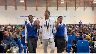 Springbok Champion Manie Libbok visits PPS, Parkdene Prim,Heidedal Prim,Conville Prim and more