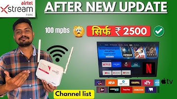 Airtel Xstream Fiber ₹599 Plan Benefits After New Update | 350 TV Channel 22 Ott App | Total Cost?