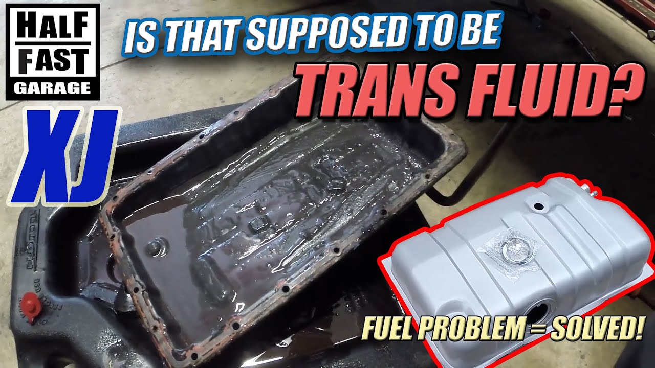 1996 Jeep Cherokee XJ Trans fluid is looking ROUGH! And, we got a new