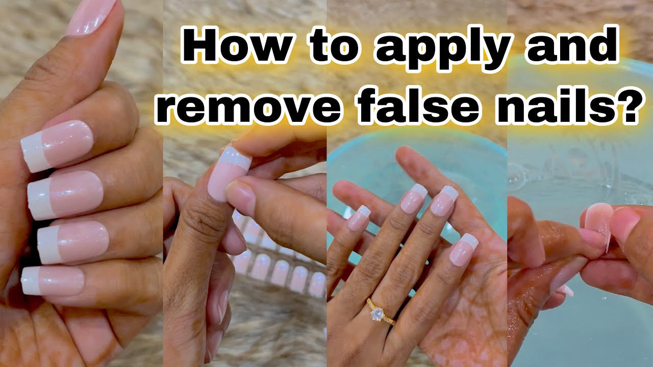 How to Apply False/Fake Nail with Nail Glue Sticker, How To Remove False  Nails? Nail Extensions DIY - YouTube
