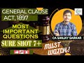#importantquestions II CA Inter Law - Nov -2023 II General Clauses Act 1897 II Sure Shot 7 marks