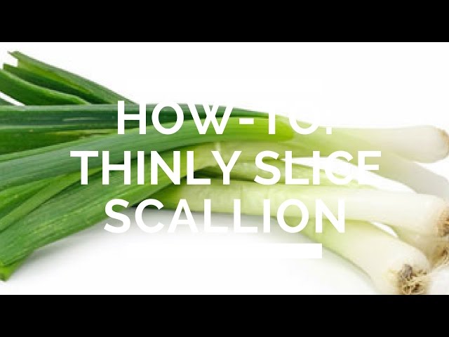 How to thinly slice an onion 