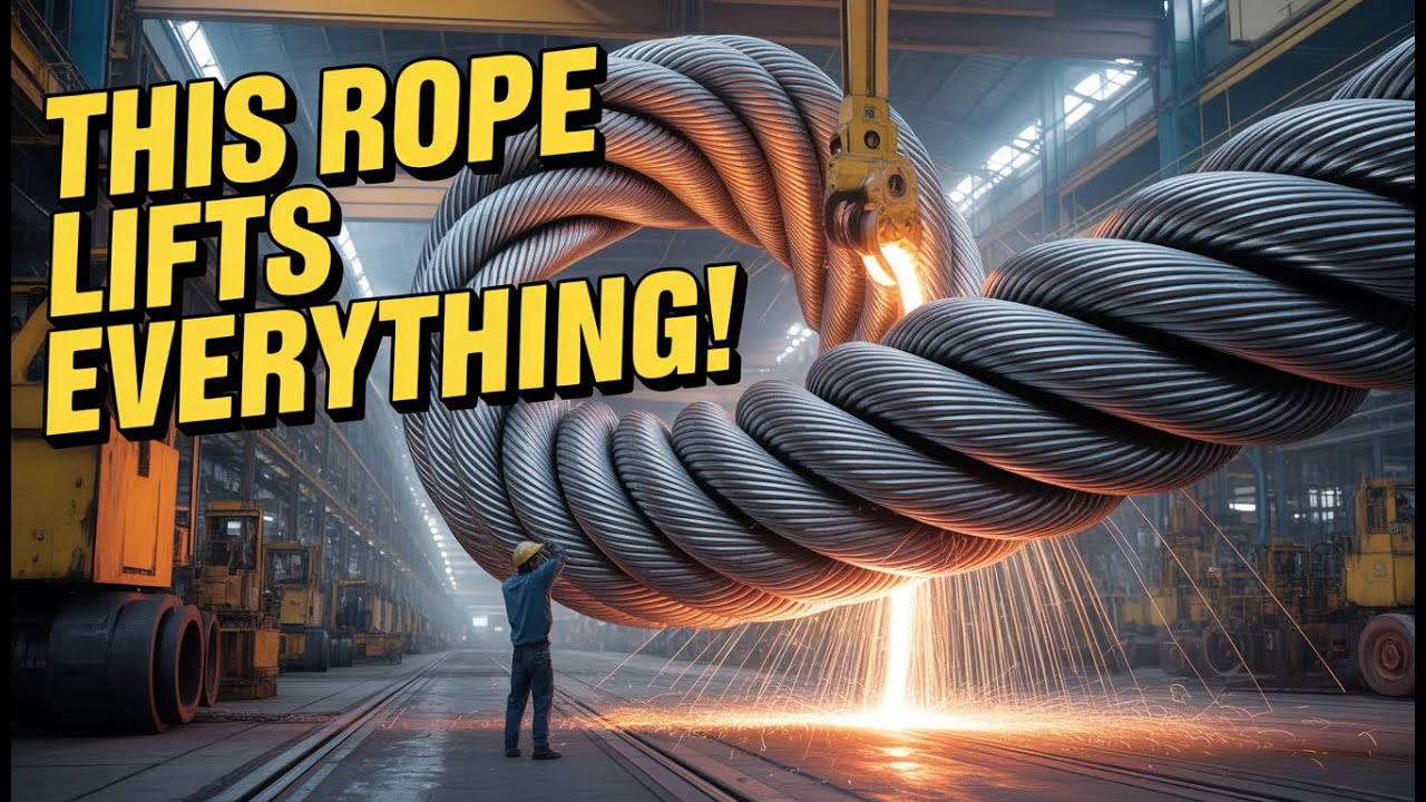“How Giant Steel Wire Ropes Are Made – Full Heavy-Duty Factory Process ...