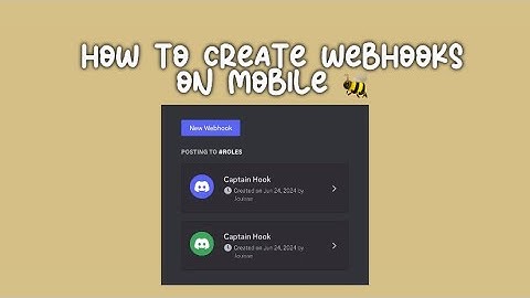 How to create a discord webhook on MOBILE!