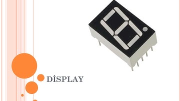 CCS C ile PIC Programlama  Display Uygulaması