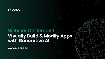 Webinar: Visually Build & Modify Apps with Generative AI | Joget AI Designer