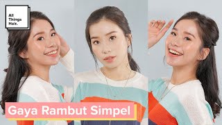 Kompilasi Gaya Rambut Simpel | Tutorial | Rambut Panjang