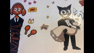 TOYASMR Incredibox Sprunki Miss Edition Mister PINKI Wedding Sticker Book43 #incredibox #sprunki