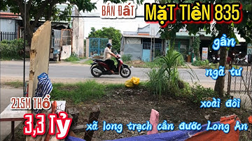 Bán đất Mặt Tiền 835 Long trạch Cần đước,215m thổ,giá:3,3 tỷ,TL  | Út Dừa #16