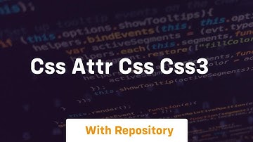 css attr css css3