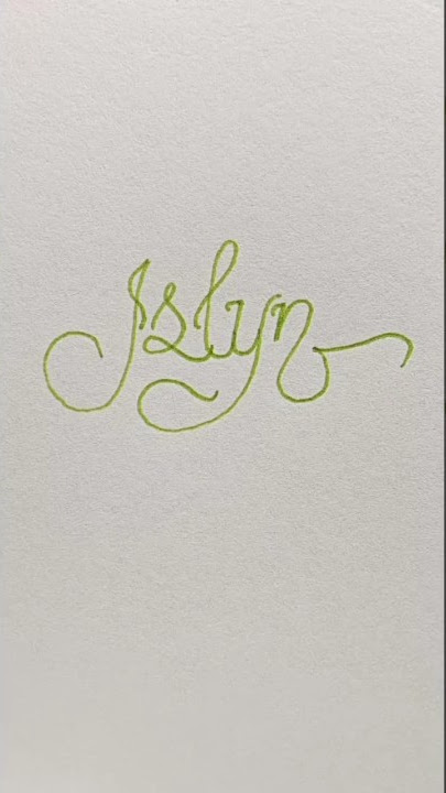 Idlyn | Cursive Lettering #lettering #calligraphy #cursivewriting  #art #handlettering