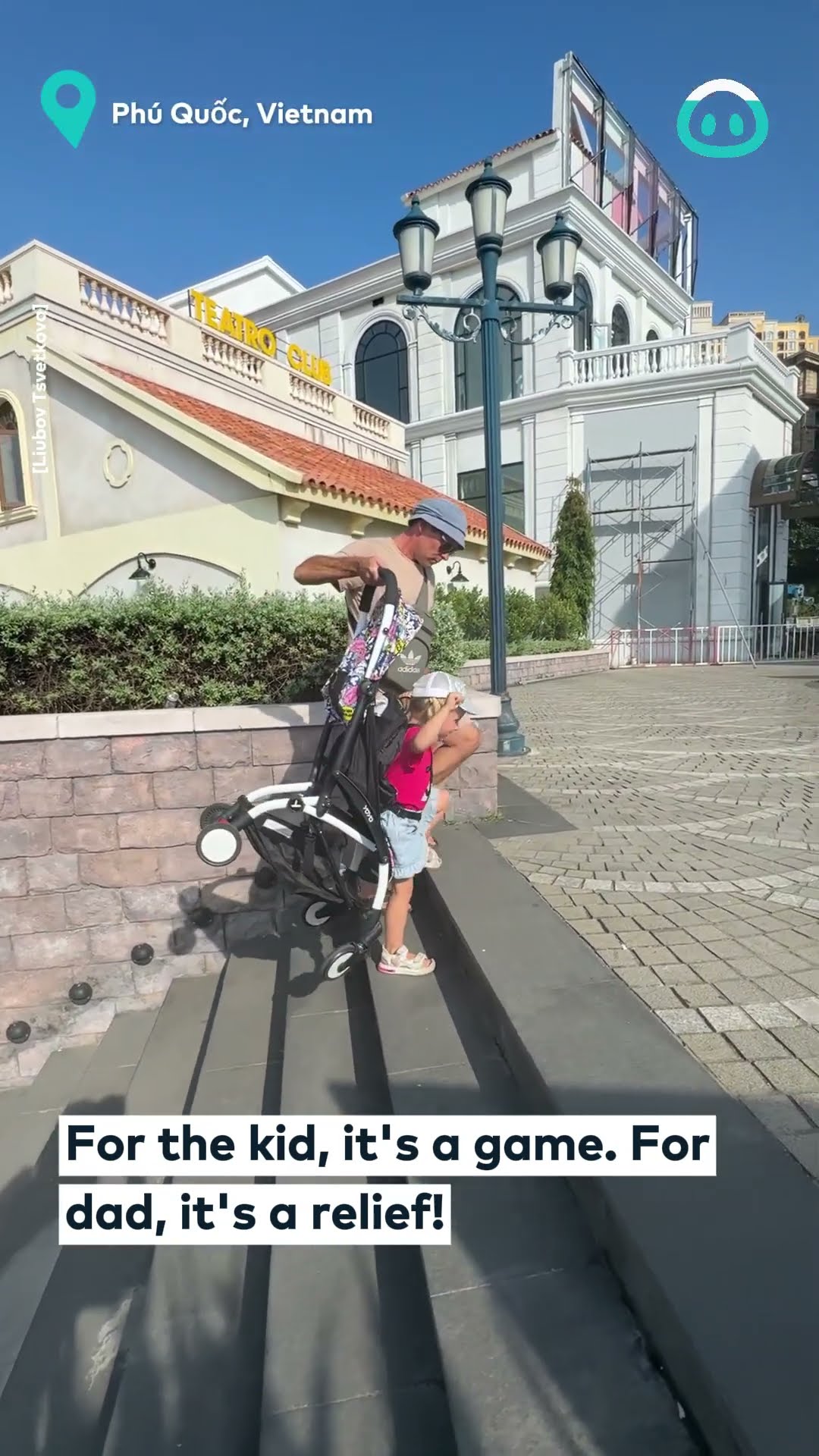 Getting A Stroller Up The Stairs Easily || ViralHog