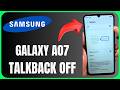 Samsung A07 Double Tap Not Working? Turn Off TalkBack Now
