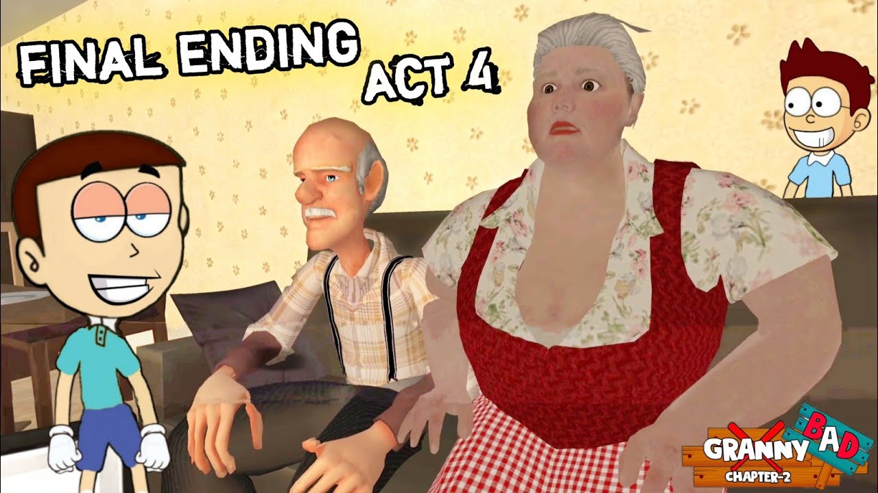 Bad Granny Chapter Two - Final Ending Act 4 | Shiva and Kanzo Gameplay