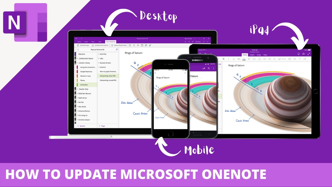 how to update onenote windows 10