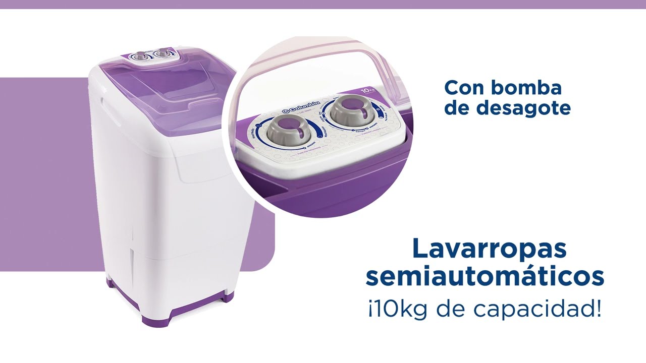 Lavarropas semiautomáticos: tus aliados para lavar y cuidar ropa. - YouTube