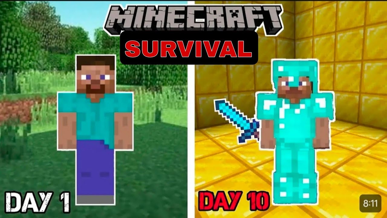 I SURVIVED 10 DAYS MINECRAFT SURVIVAL | (HINDI) | P1 | MINECRAFT 1.21 ...