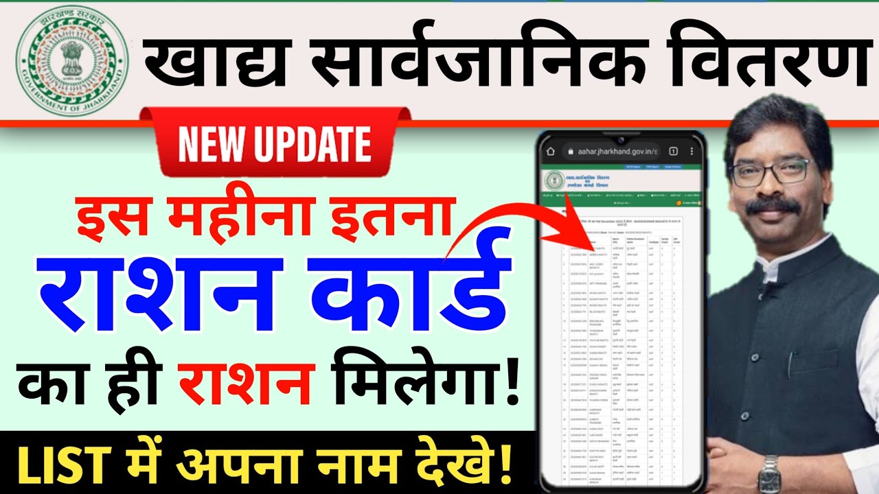 झारखण्ड खाद्य सार्वजानिक वितरण || झारखण्ड राशन कार्ड update || jharkhand pds 