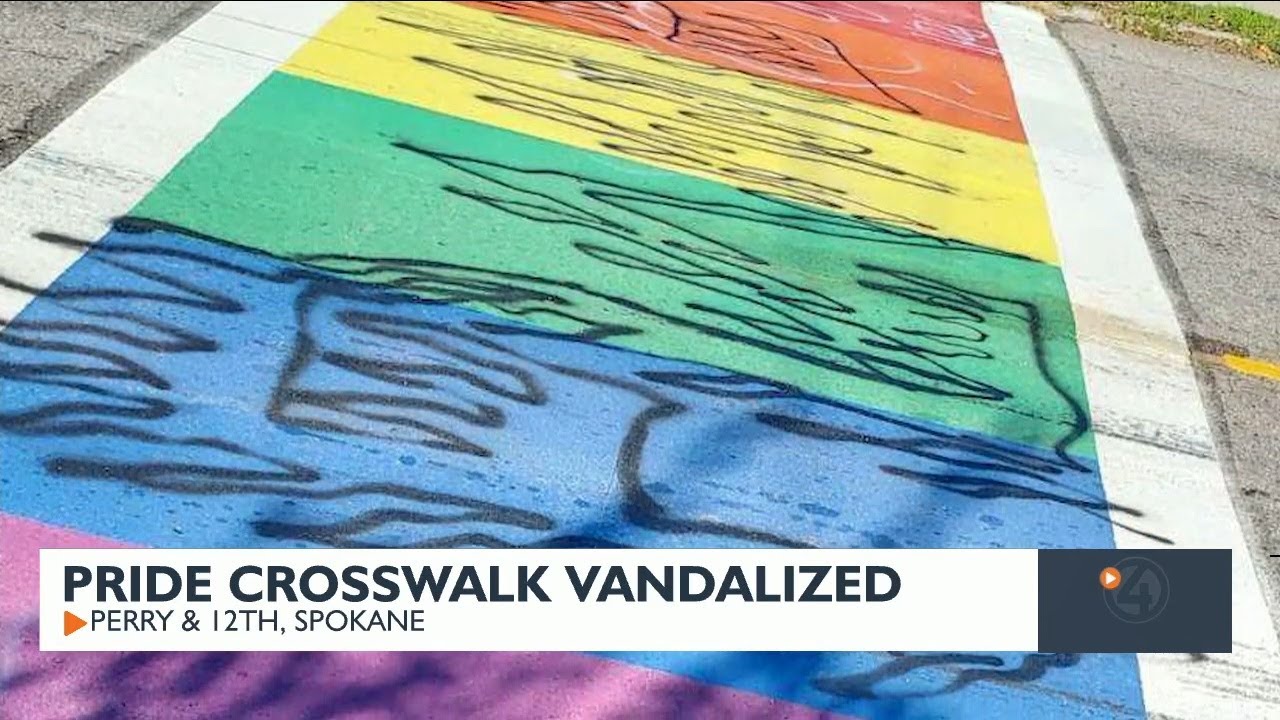 Pride community crosswalk vandalism raises questions about public safety