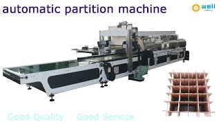 automatic partition assembler machine for corrugated