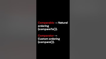 Comparable vs Comparator in Java 🤔🔥 | Java Interview Question | Java Shorts 🚀