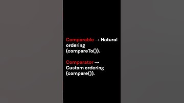 Comparable vs Comparator in Java 🤔🔥 | Java Interview Question | Java Shorts 🚀