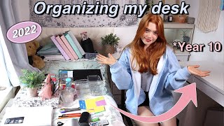 Organising my desk & stationary for Back to School 2022 *Desk Tour | Ruby Rose UK