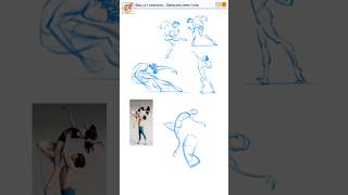 Sketching Dynamic Poses from Ballet | #procreate #artshorts