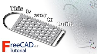 FreeCAD 0.21 Cheese grater