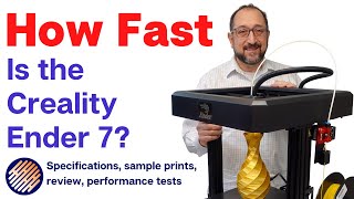 Ender 7 3d Printer Review. It's fast but how fast? How is the quality?