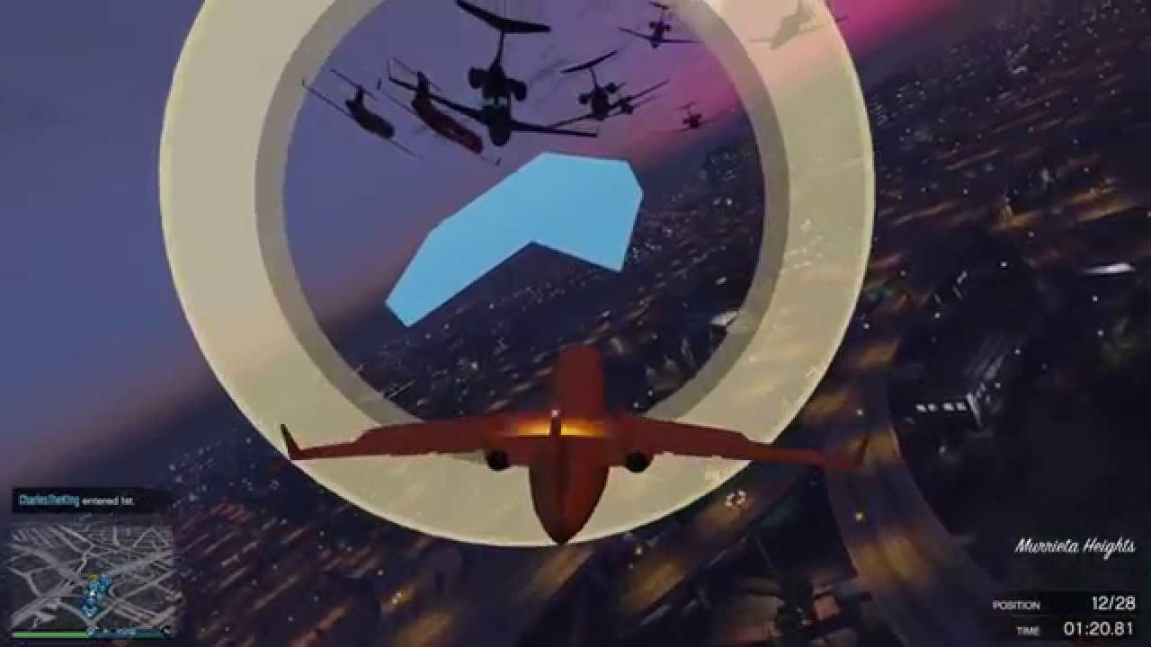 GTA V - 30 Player Air Race - NoDo