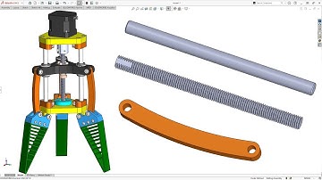 Solidworks Tutorial 48 : Electrical Clamp Part 3 Part 4 and Part 5