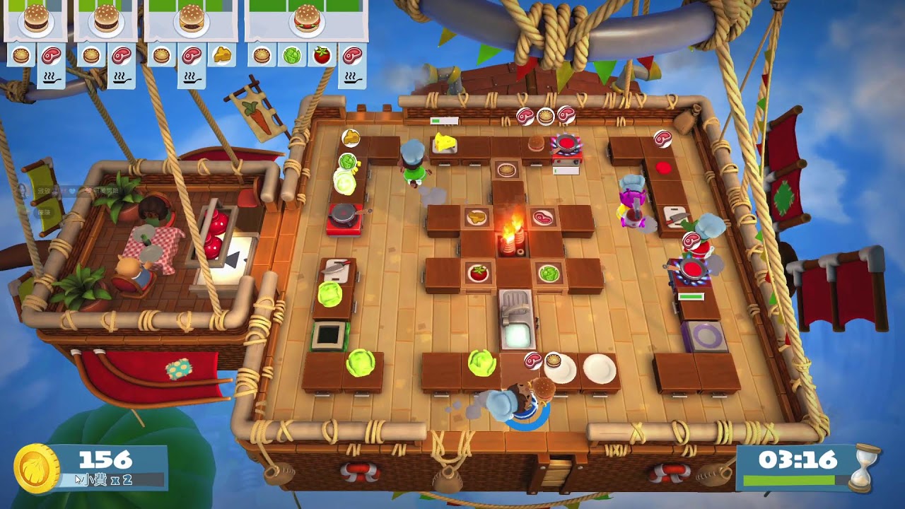 Milly遊戲直播_ [overcooked 2] 你的鍋子燒起來啦！ft.鬥雞