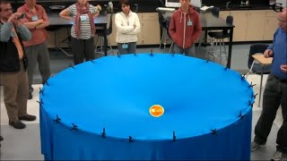Gravity Visualized by Dan Burns explaining space time warping