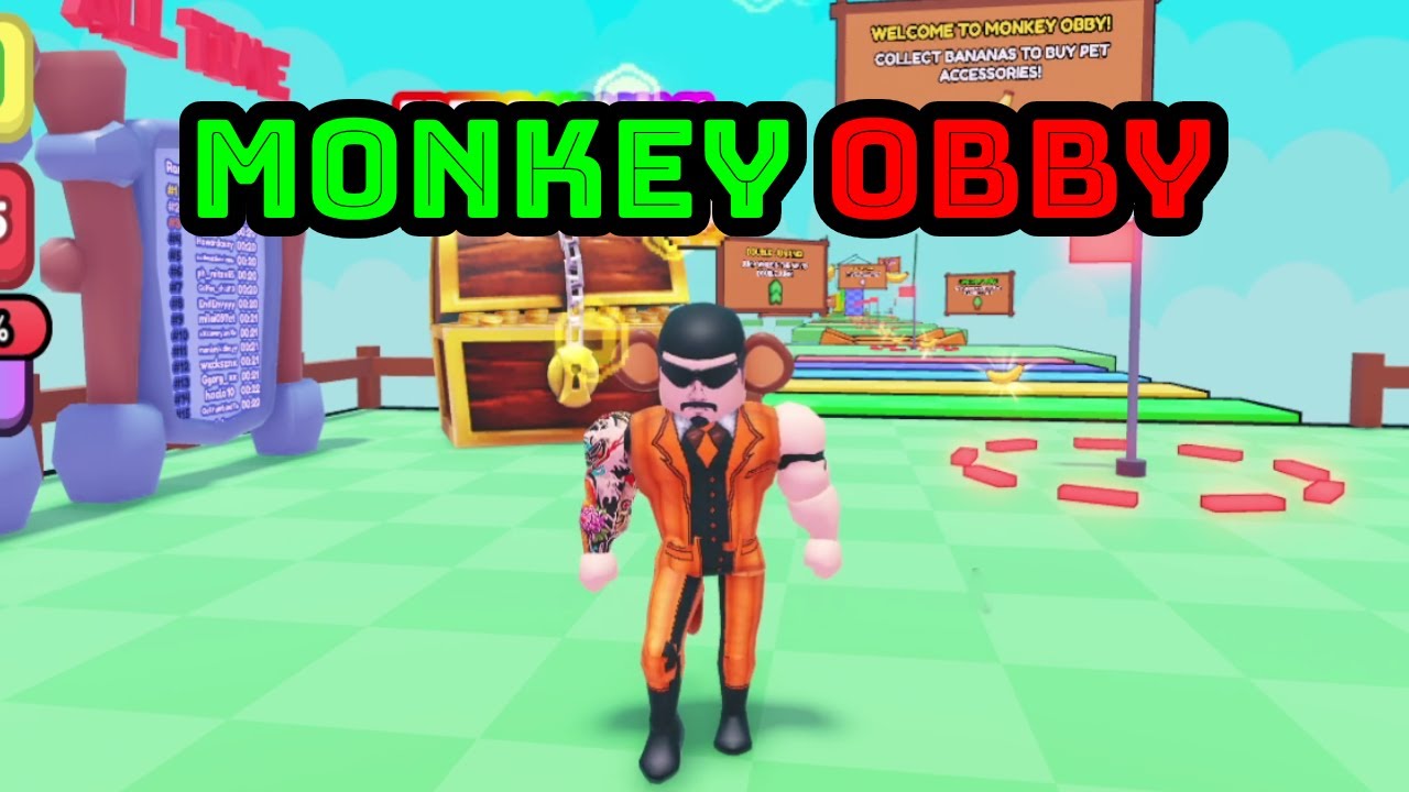 ออบบี้ลิง Roblox แมพ Monkey Obby - YouTube