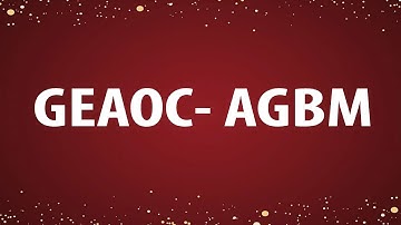 GEAOC - AGBM