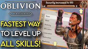 FASTEST Way To Level Up ALL Skills In Oblivion Remastered | Oblivion Remastered Tips & Tricks