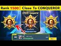 🇮🇳 DAY 18 - RANK 1500❗ CLOSE TO CONQUEROR 🤩 | CONQUEROR RANK PUSH TIPS AND TRICKS ✅ |