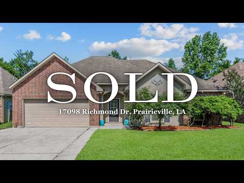 17098 Richmond Dr, Prairieville, LA home video tour