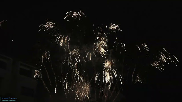 Feu d'Artifice - Aix-en-Provence 14 juillet 2025