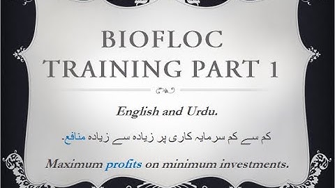 BioFloc Training Part 1 [Tutorial]  II  What is BioFloc System?