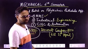Mechanical 6th Semester Coupon discount @PolytechnicPathshala