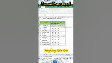 Pemula Excel Wajib Tahu Rumus ini #Average #Rumusexcel