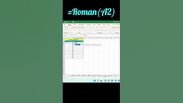 How to write in Roman Series in MS Excel Sheet | Microsoft Excel Roman Number Formula