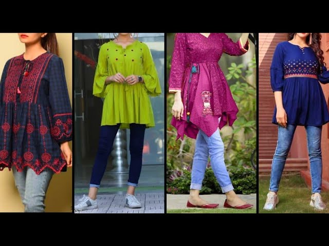Top 50 Kurti With Jeans Outfit Ideas | Casual Kurti With Jeans / Kurti  Outfits For College | Kurti with jeans, Bridal dupatta, Loose jeans