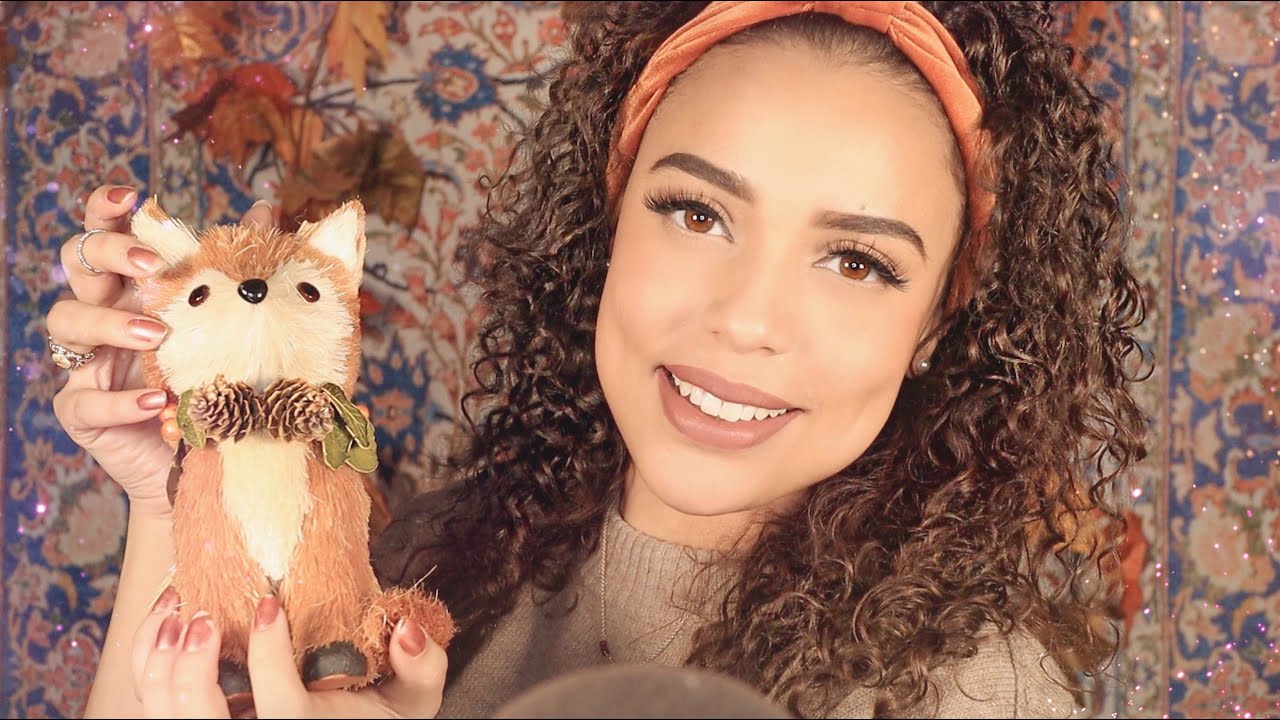 ASMR // Fall Decorations ~ Show and Tell ~ (Tapping, Crinkles, Tracing)